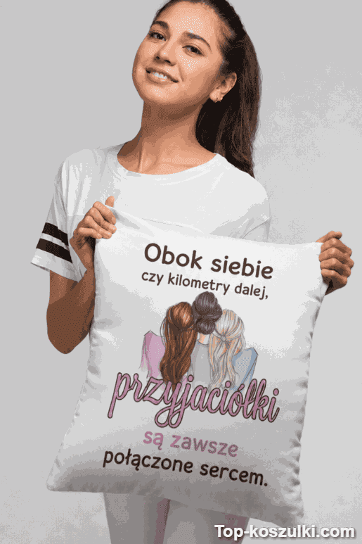 Śmieszna poduszka przyjaciółki połączone sercem