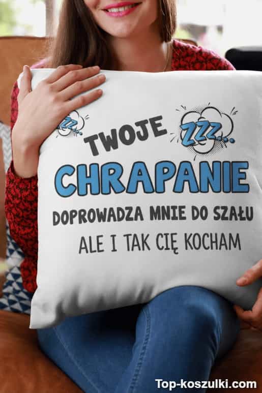 Śmieszna poduszka twoje chrapanie