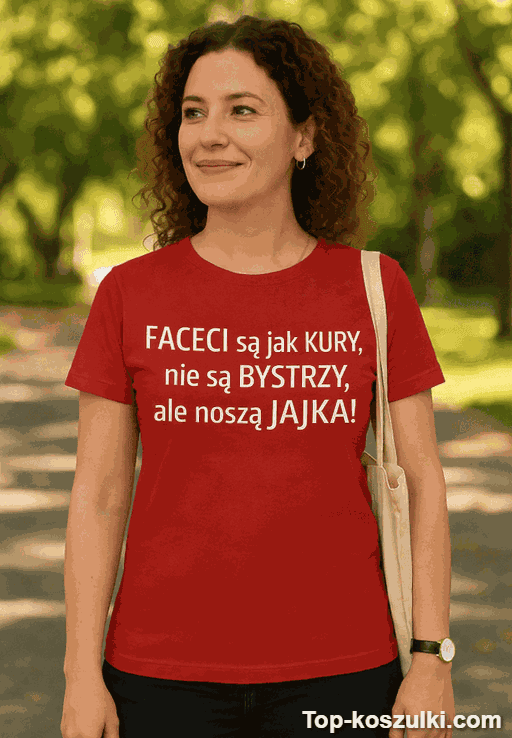Śmieszna koszulka faceci są jak kury