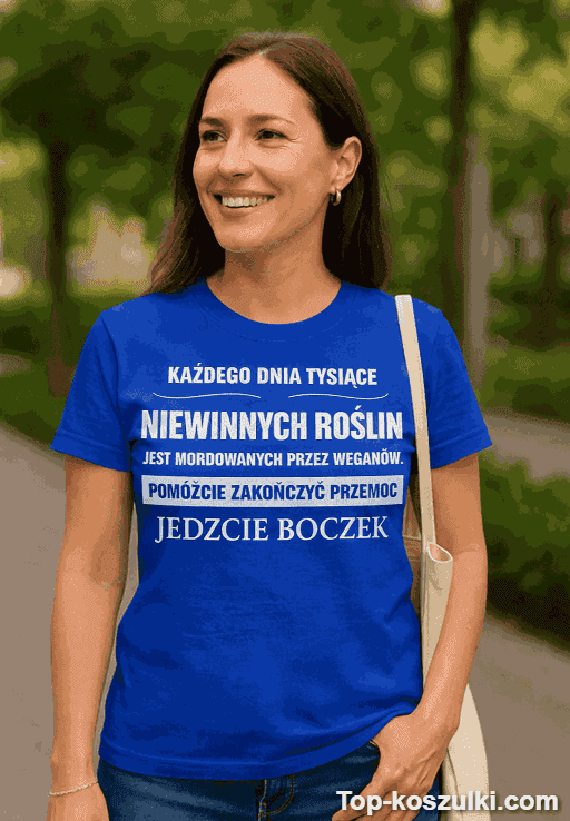 Śmieszna koszulka niewinne rośliny jedz boczek