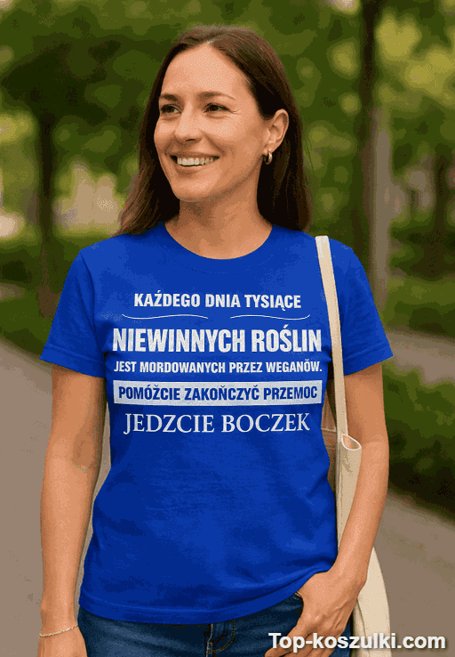 Śmieszna koszulka niewinne rośliny jedz boczek