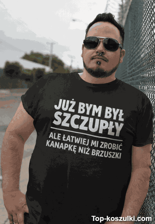 Śmieszna koszulka szczupły kanapka brzuszki