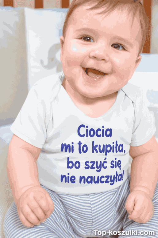 Śmieszne body niemowlęce ciocia kupiła