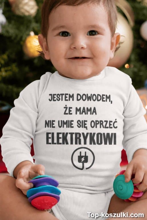 Śmieszne body niemowlęce jestem dowodem z dowolnym zawodem