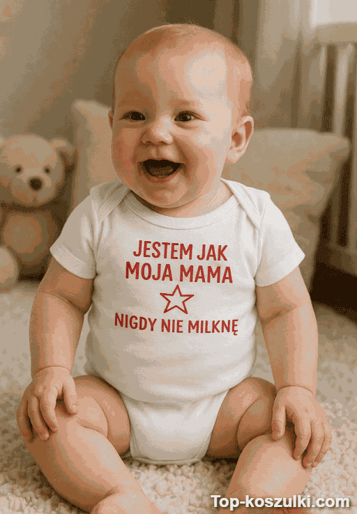 Śmieszne body niemowlęce jestem jak mama