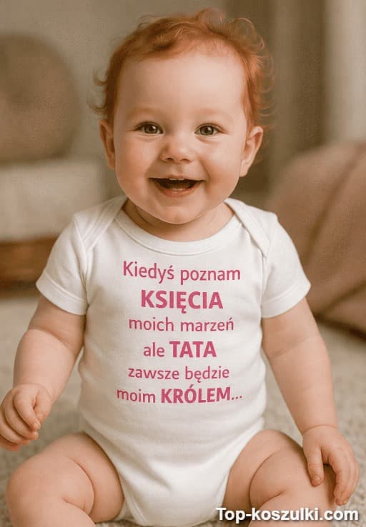 Śmieszne body niemowlęce książę tata król