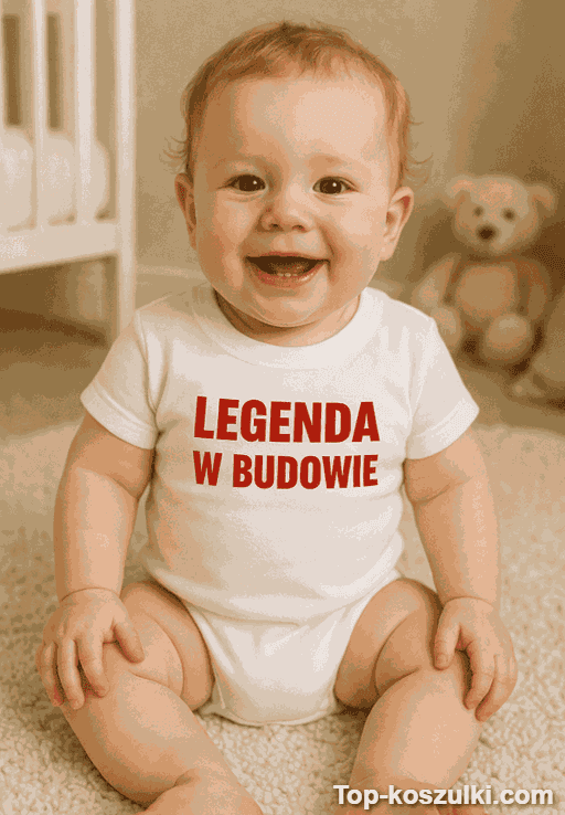 Śmieszne body niemowlęce legenda w budowie