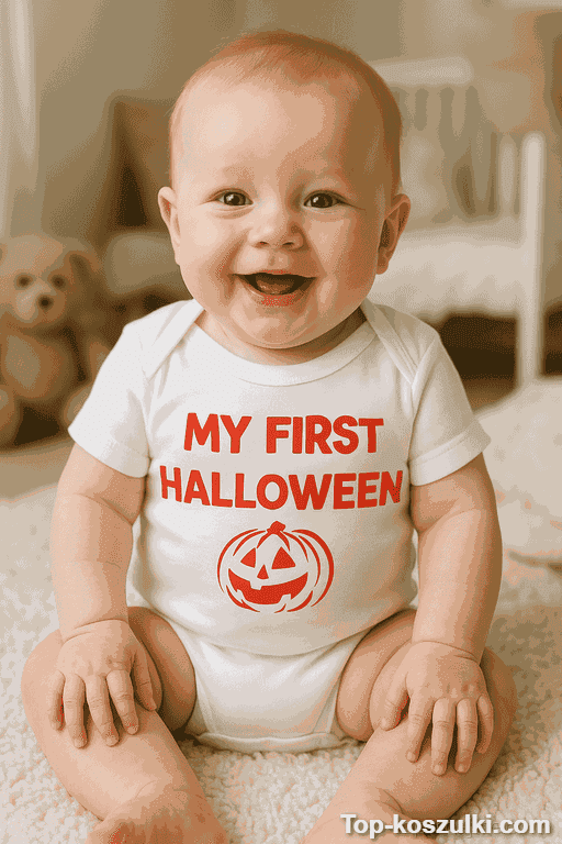 Śmieszne body niemowlęce My First Halloween
