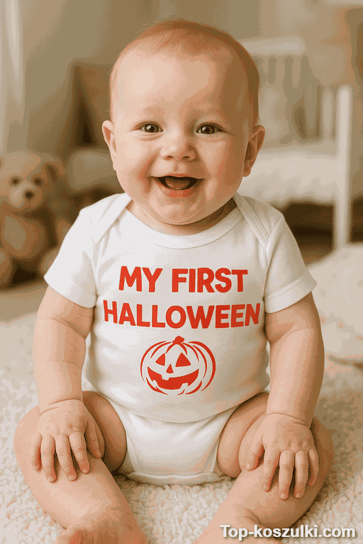 Śmieszne body niemowlęce My First Halloween