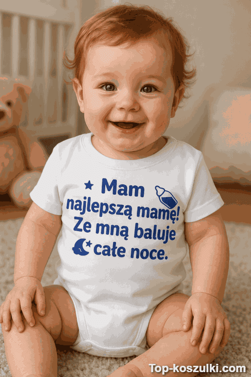 Śmieszne body niemowlęce najlepsza mama