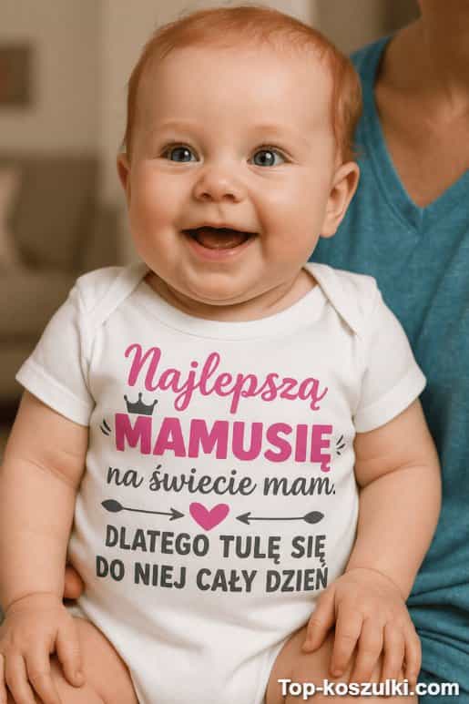 Śmieszne body niemowlęce najlepsza mamusia