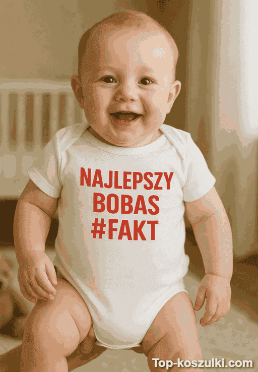 Śmieszne body niemowlęce najlepszy bobas fakt
