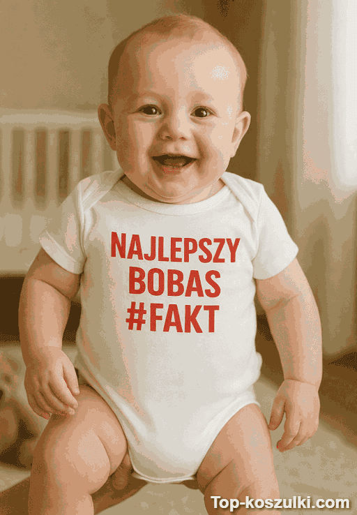 Śmieszne body niemowlęce najlepszy bobas fakt