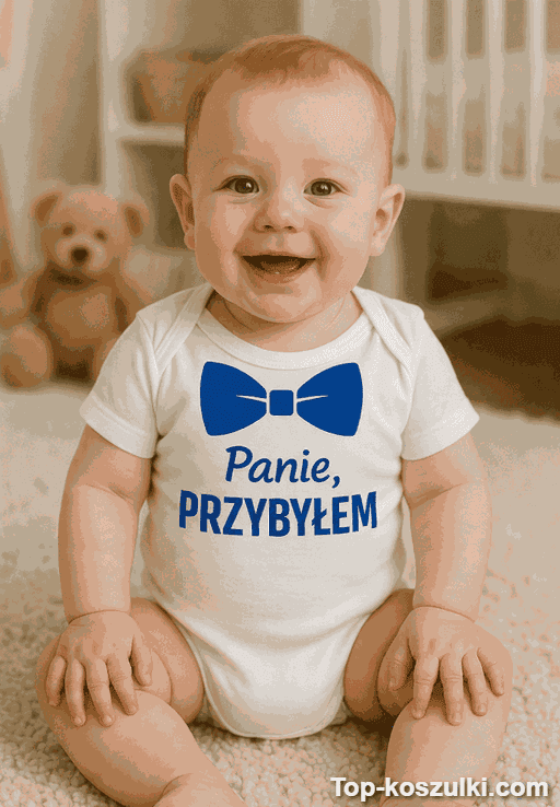 Śmieszne body niemowlęce panie przybyłem