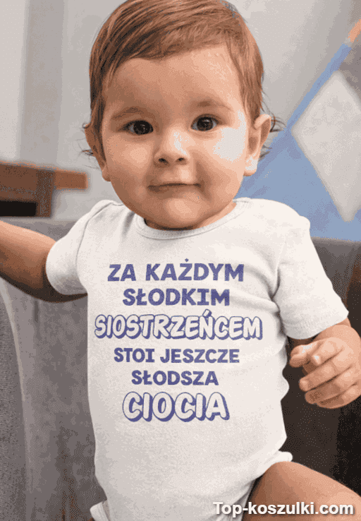 Śmieszne body niemowlęce słodki siostrzeniec i ciocia