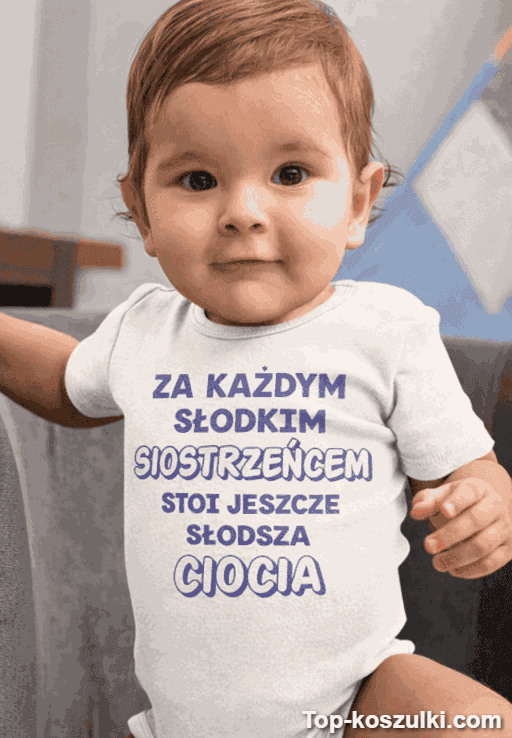 Śmieszne body niemowlęce słodki siostrzeniec i ciocia