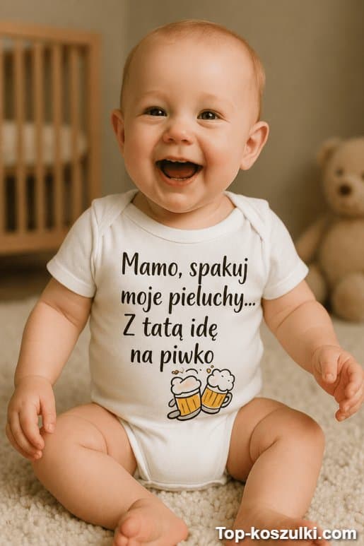 Śmieszne body niemowlęce spakuj pieluchy