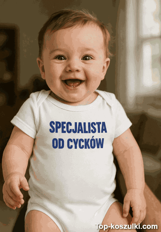 Śmieszne body niemowlęce specjalista od cycków