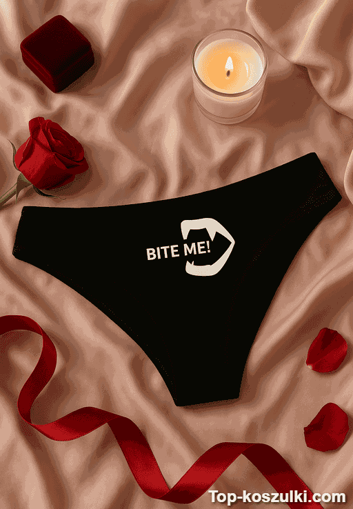 Śmieszne damskie majtki bite me