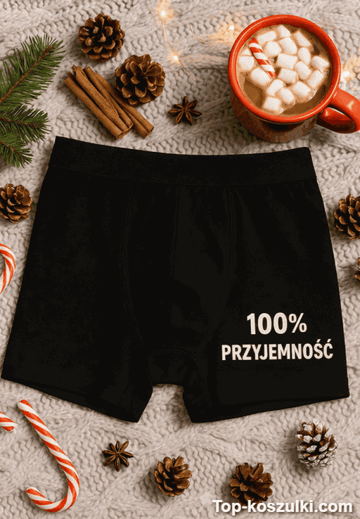 Śmieszne męskie bokserki 100% Przyjemność