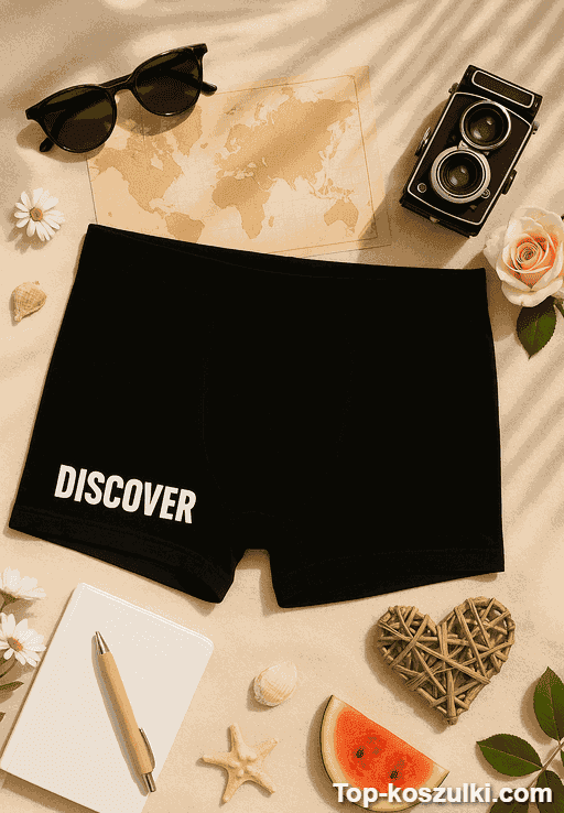 Śmieszne męskie bokserki Discover