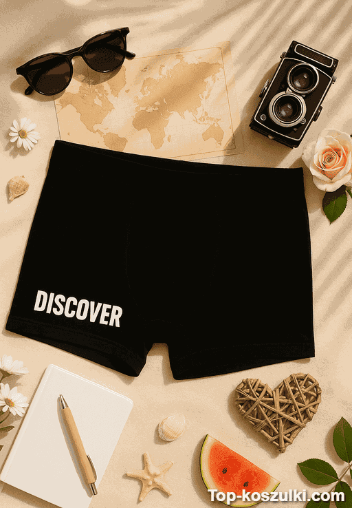 Śmieszne męskie bokserki Discover