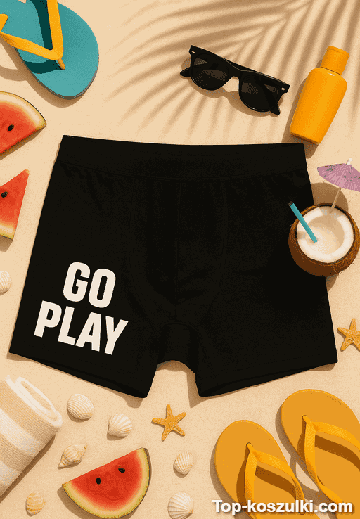 Śmieszne męskie bokserki GO PLAY