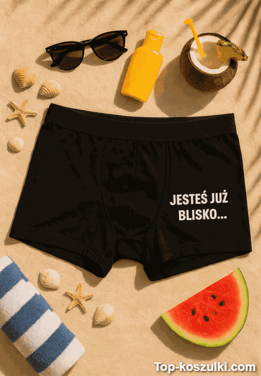 Śmieszne męskie bokserki jesteś już blisko