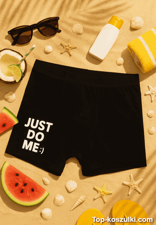 Śmieszne męskie bokserki Just Do Me
