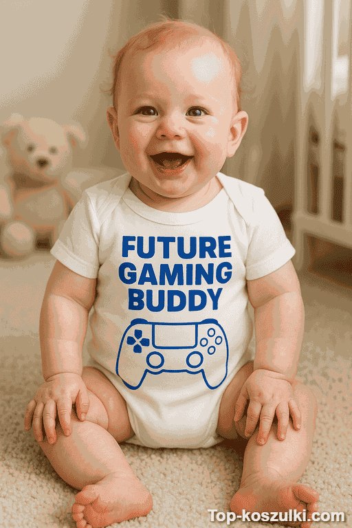 Śmieszne body niemowlęce future gaming buddy