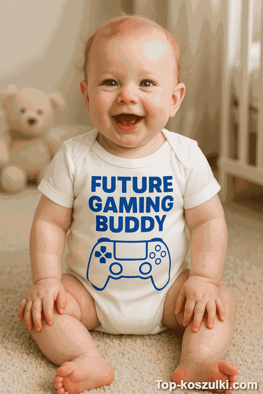Śmieszne body niemowlęce future gaming buddy