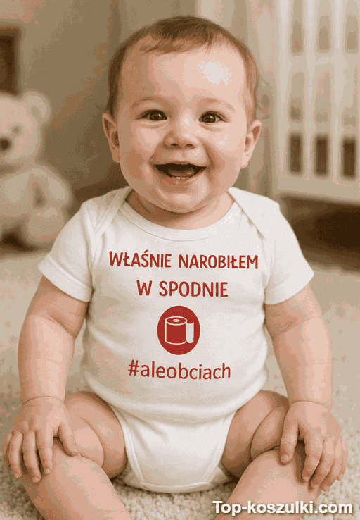 Śmieszne body niemowlęce narobiłem w spodnie