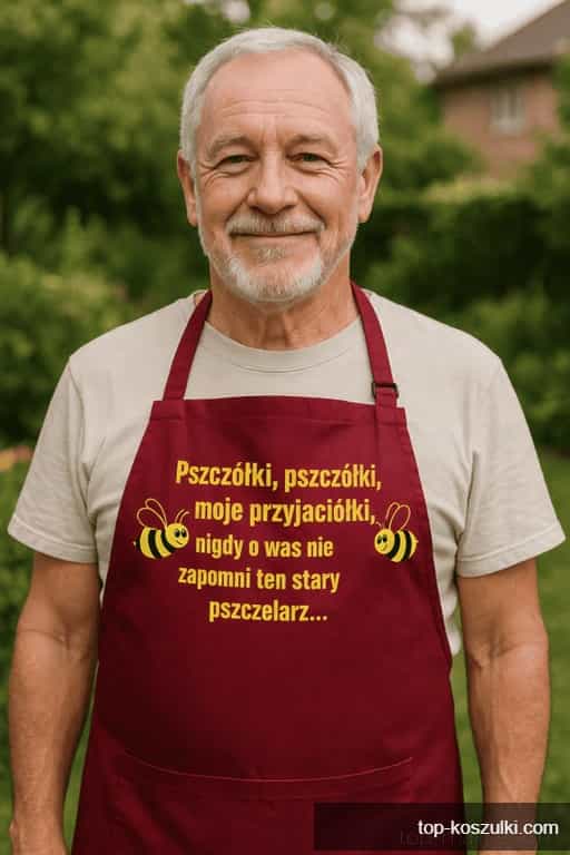 Śmieszny fartuch dla pszczelarza Pszczółki moje przyjaciółki