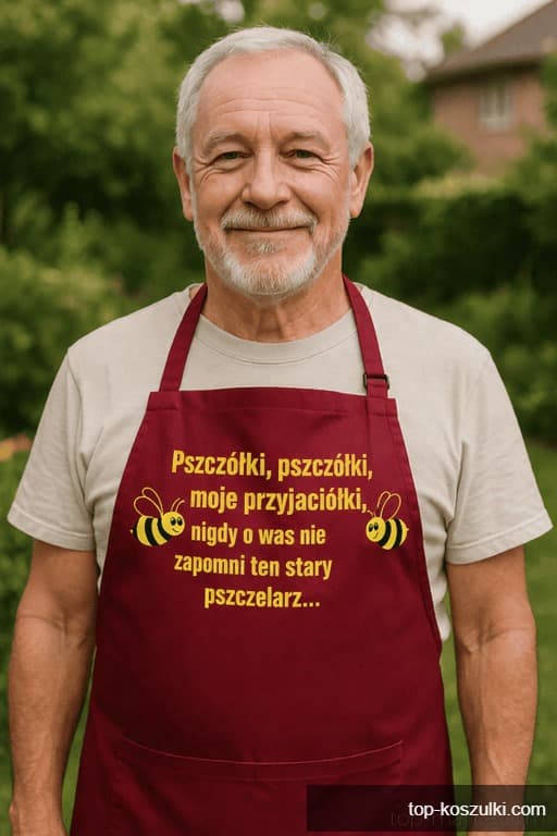 Śmieszny fartuch dla pszczelarza Pszczółki moje przyjaciółki