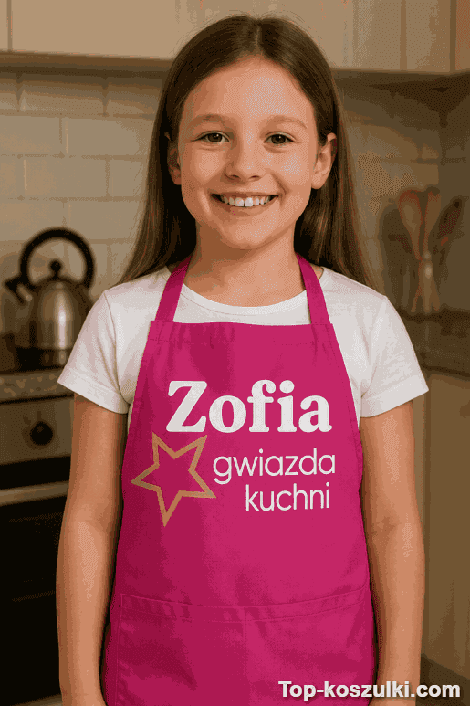 fartuch dziecięcy gwiazda kuchni z imieniem