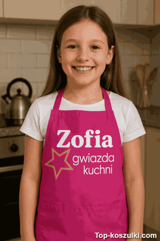 fartuch dziecięcy gwiazda kuchni z imieniem