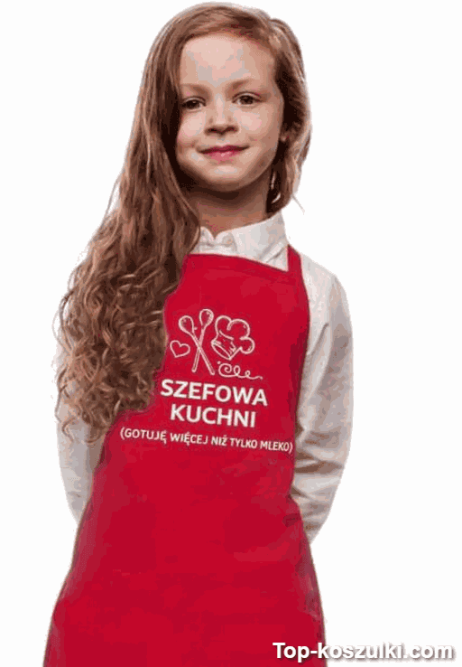 Śmieszny fartuch dziecięcy szef kuchni z własnym napisem