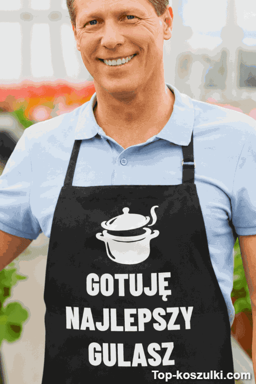 Śmieszny fartuch gotuję najlepszy gulasz