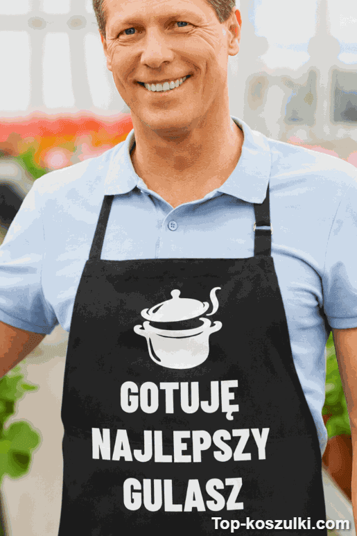 Śmieszny fartuch gotuję najlepszy gulasz