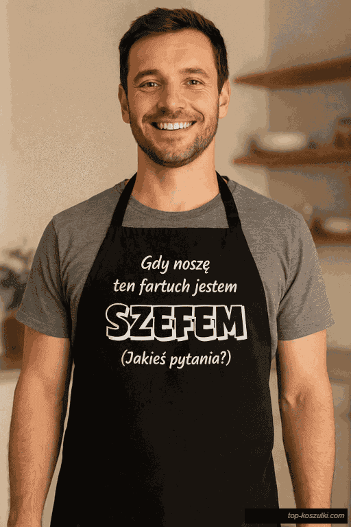 Śmieszny fartuch kiedy go noszę jestem szefem