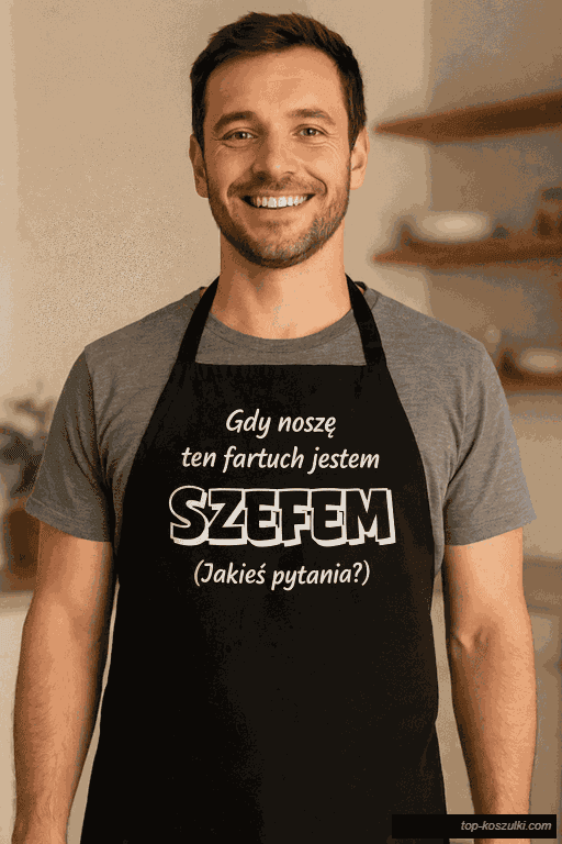 Śmieszny fartuch kiedy go noszę jestem szefem