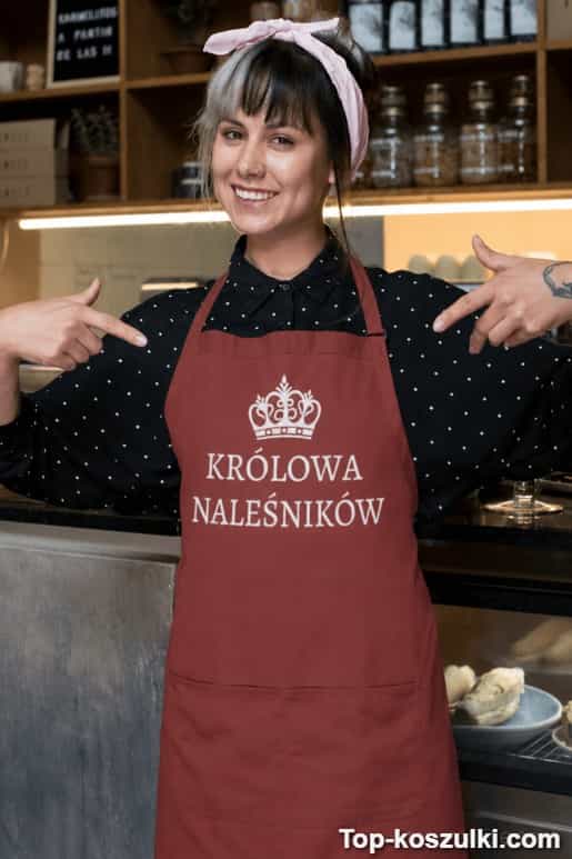 Śmieszny fartuch królowa naleśników