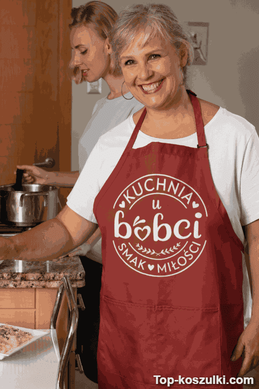 Śmieszny fartuch kuchnia u babci smak miłości