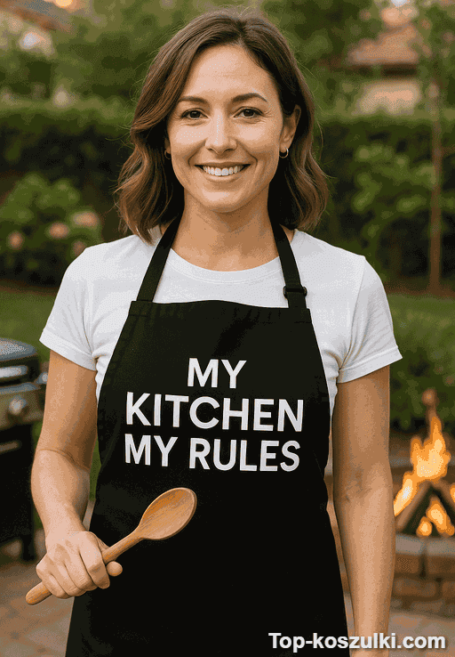 Śmieszny fartuch My Kitchen My Rules