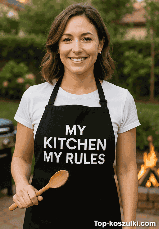Śmieszny fartuch My Kitchen My Rules