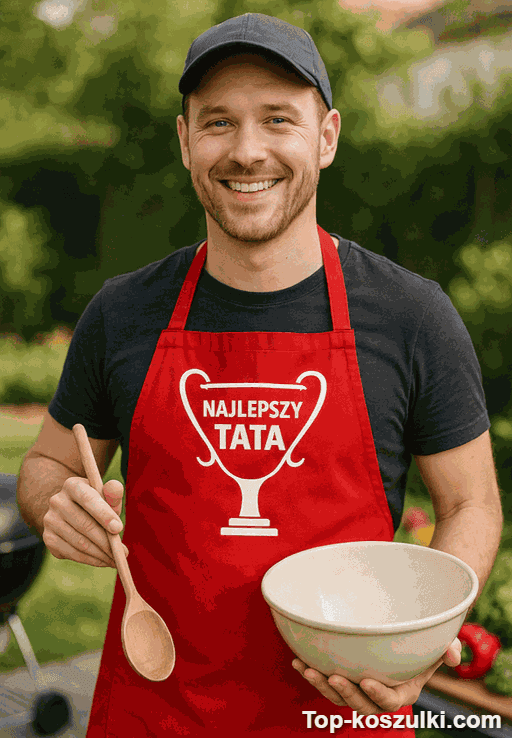 Śmieszny fartuch Najlepszy Tata