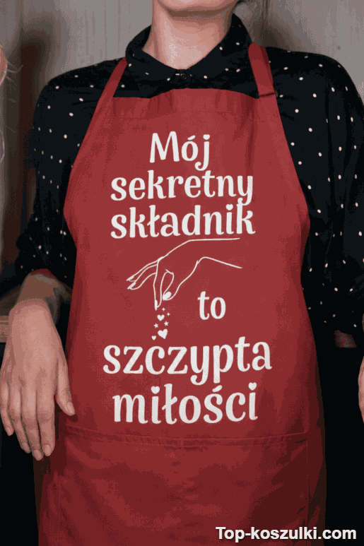 Śmieszny fartuch szczypta miłości