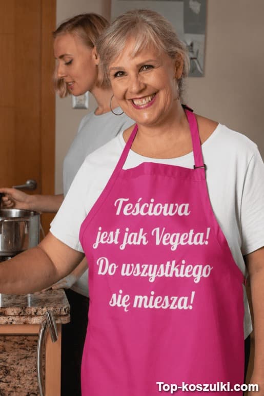 Śmieszny fartuch teściowa jak Vegeta