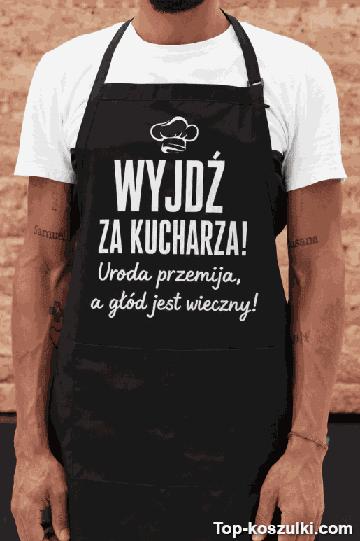 Śmieszny fartuch wyjdź za kucharza