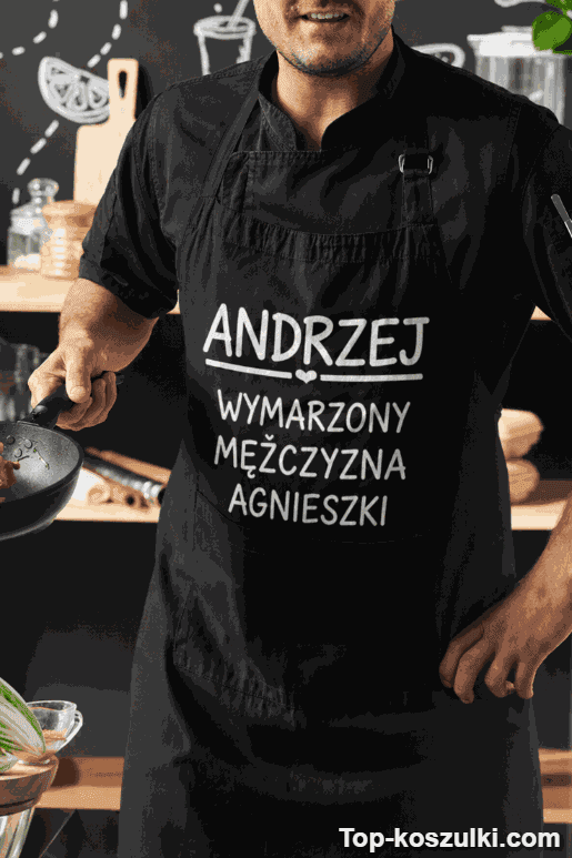 Śmieszny fartuch wymarzony mężczyzna z dowolnym imieniem
